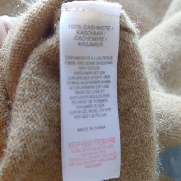 Crush Women's Tan Cashmere Turtle Neck Sweater Size XL - Picture 7 of 11